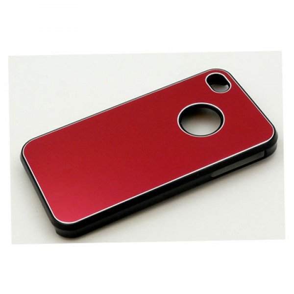 Wholesale iPhone 4 4S Aluminum Snap On Case (Red)